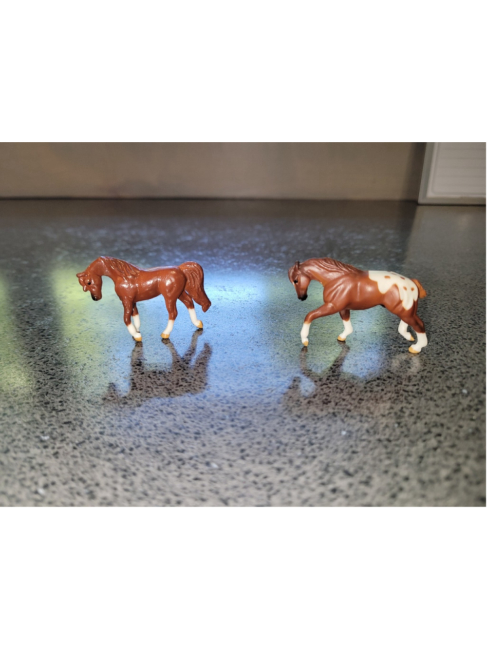 Breyer Mini Whinnies Horses Lot of 2 Chestnut & Appaloosa CollectiblePlay